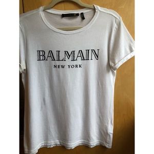 Balmain x H&M Limited Edition Collab Tee - White